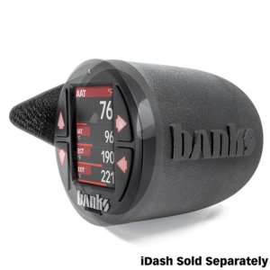 GMC 2500 Gauge Pod - Banks Power - iDash Stealth Pod Mount - Natural Black - `15-`19